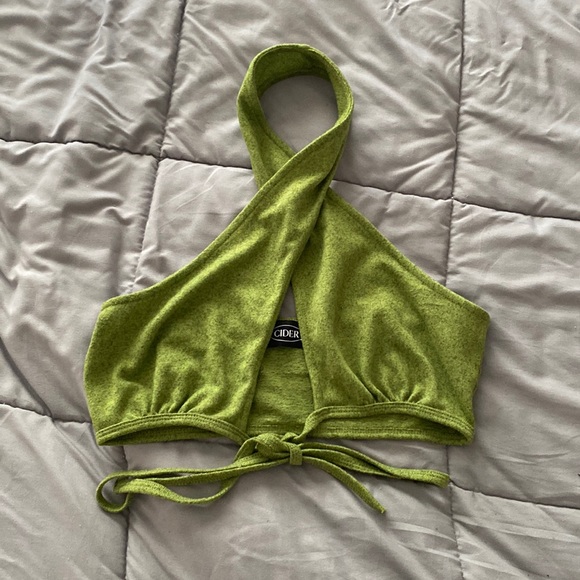 Cider Tops - Green halter top from cider.